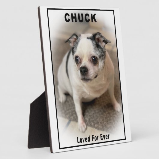 Plaque Photo Chuck (Côté)