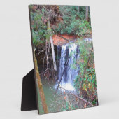 Plaque Photo Chute d'eau du sentier randonnée (Côté)