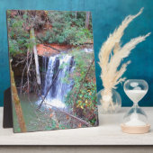 Plaque Photo Chute d'eau du sentier randonnée (Côté)