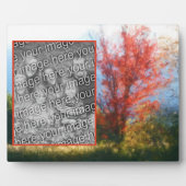 Plaque Photo Chute Feuillage Nature Peinture Ajouter Votre Prop (Devant)