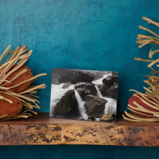 Plaque Photo Chutes Wapama (Côté)