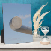 Plaque Photo Ciel bleu métallique (Côté)