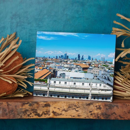 Plaque Photo Ciel de Milan (Côté)