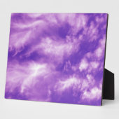 Plaque Photo Ciel mauve plumes (Côté)