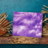 Plaque Photo Ciel mauve plumes (Côté)