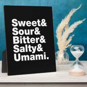 Plaque Photo Cinq saveurs de base