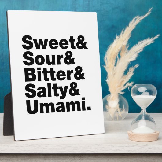 Plaque Photo Cinq saveurs de base (Côté)