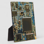 Plaque Photo Circuit imprimé bleu macro | Photo de PCB (Côté)