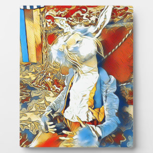 Plaque Photo Circus Bunny