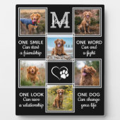 Plaque Photo Citation Amoureux des chiens Conserver Unique Pet (Devant)