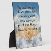 Plaque Photo Citation C S Lewis (Côté)