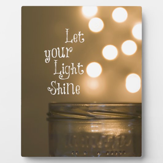 Plaque Photo Citation chrétienne inspirée de la Bible (Devant)