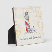 Plaque Photo Citation côtière | Prenez Le Temps De Passer La Vi (Recto)