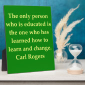 Plaque Photo citation de carl rogers (Côté)
