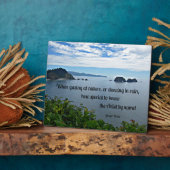 Plaque Photo Citation de Christian sur Nature (Côté)