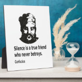 Plaque Photo Citation De Confucius (Côté)