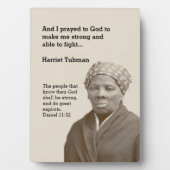 Plaque Photo Citation de HARRIET TUBMAN (Devant)