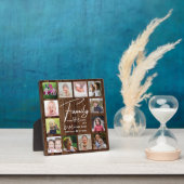 Plaque Photo Citation de la famille de bois de la grange rustiq (Insitu)