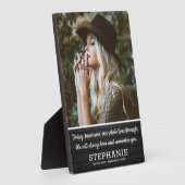 Plaque Photo Citation de la sympathie du mémorial rustique | Ga (Côté)