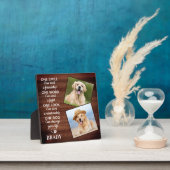 Plaque Photo Citation de l'amant de chien rustique - Souvenir d (Insitu)