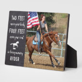 Plaque Photo Citation de l'amoureux du cheval Mémorial équestre (Côté)