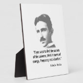 Plaque Photo Citation De Nikola Tesla (Côté)