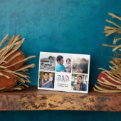 Plaque Photo Citation de papa Fils & Fille Photo en collage Nom (Côté)