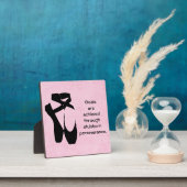 Plaque Photo Citation de persévérance avec chaussures de ballet (Insitu)