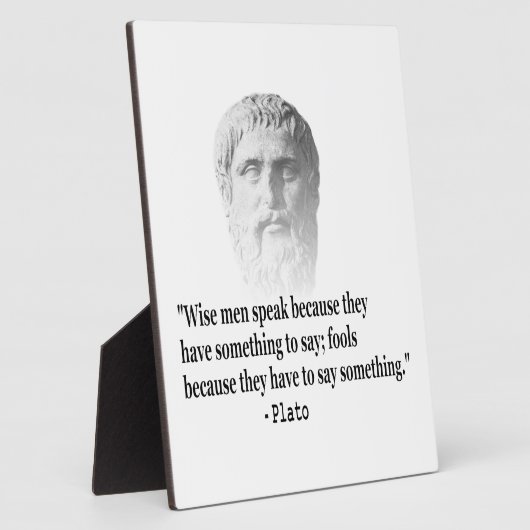 Plaque Photo Citation de Platon (Côté)