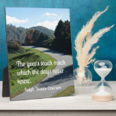 Plaque Photo Citation de Ralph Emerson : Les années enseignent  (Côté)