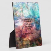 Plaque Photo Citation De Rumi Sur L'Énergie Et L'Univers (Côté)