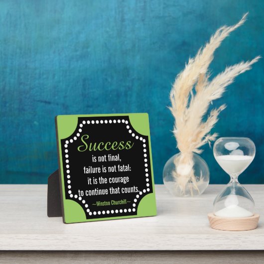 Plaque Photo Citation de succès motivationnel (Insitu)