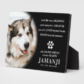 Plaque Photo Citation de Tribut Moderne Élégant Photo de Remémo (Côté)