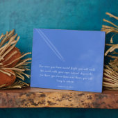 Plaque Photo Citation de vol inspirant Leonardo Da Vinci (Côté)