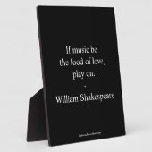 Plaque Photo Citation de William Shakespeare - Amour (Côté)