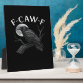 Plaque Photo Citation drôle F-Caw-F (Côté)