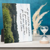 Plaque Photo Citation en temps opportun par Abraham Lincoln (Côté)