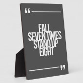 Plaque Photo Citation inspirante et motivante (Côté)