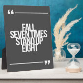 Plaque Photo Citation inspirante et motivante (Côté)