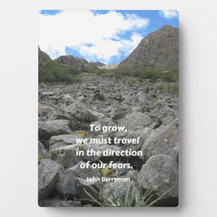Plaque Photo citation inspirante & photo nature - 5x7 avec chev