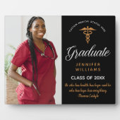 Plaque Photo Citation Inspirationnelle de l'école Médicale (Devant)