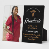 Plaque Photo Citation Inspirationnelle de l'école Médicale (Côté)