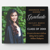 Plaque Photo Citation Inspirationnelle Diplôme Photo Chic Diplô (Devant)