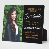 Plaque Photo Citation Inspirationnelle Diplôme Photo Chic Diplô (Côté)