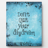 Plaque Photo Citation Inspirationnelle : Ne cachez pas votre rê (Devant)