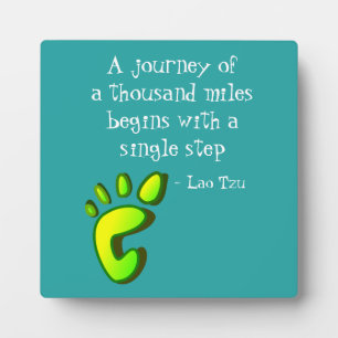 Plaque Photo Citation Lao Tzu Inspirationnelle