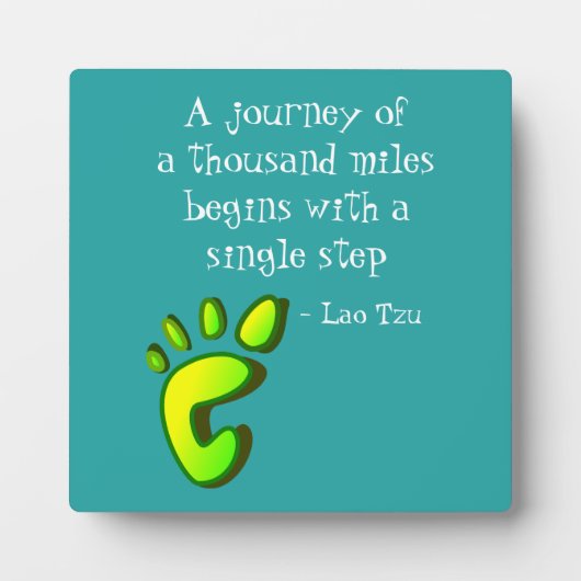 Plaque Photo Citation Lao Tzu Inspirationnelle (Devant)