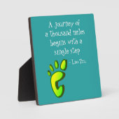 Plaque Photo Citation Lao Tzu Inspirationnelle (Recto)