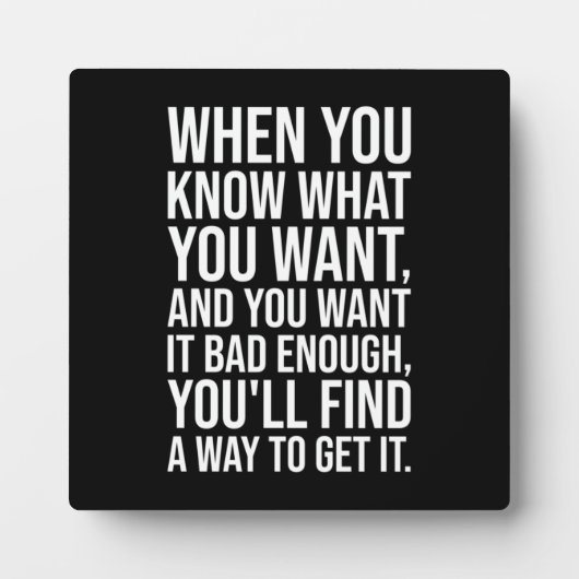 Plaque Photo Citation Motivationnelle De Succès - Trouver Un Mo (Devant)