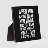 Plaque Photo Citation Motivationnelle De Succès - Trouver Un Mo (Recto)